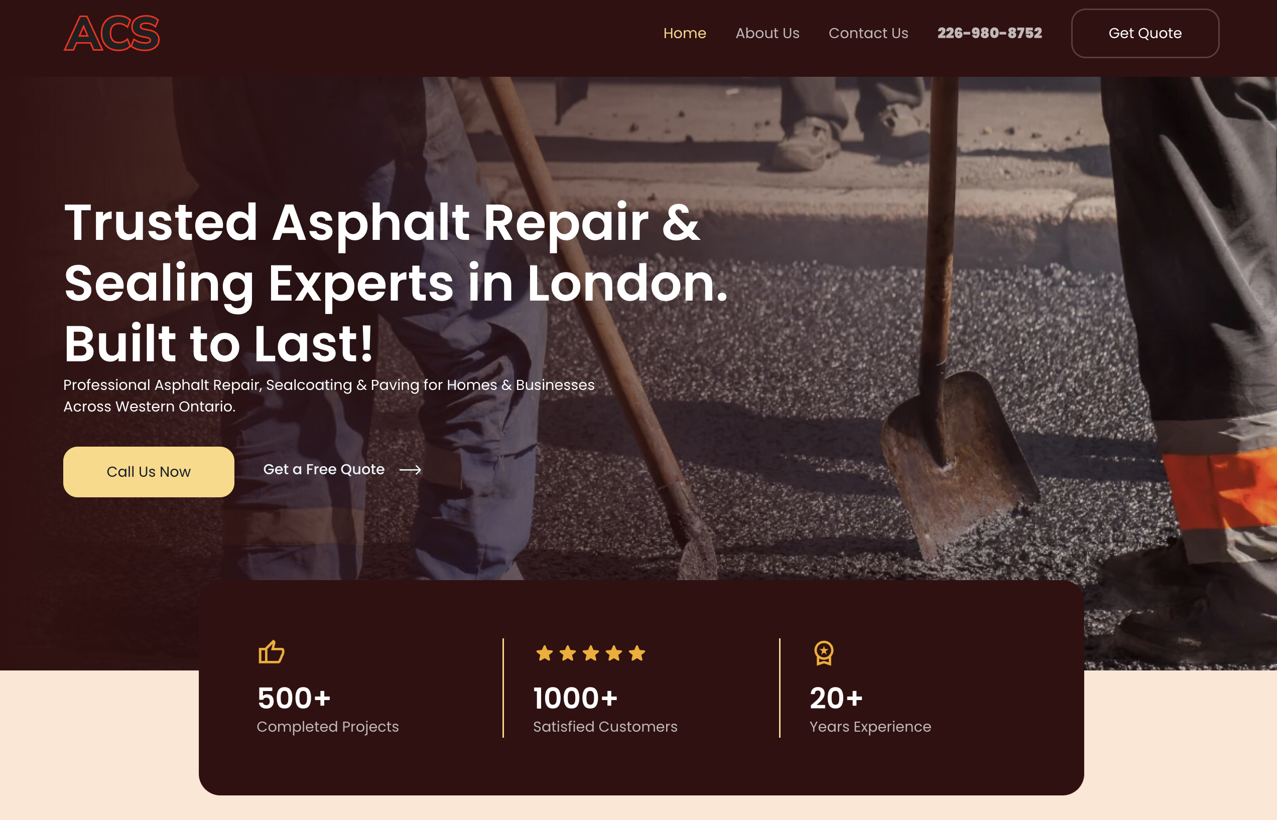 Amigo Contracting Services - Professional web design project by Webloft Studio showcasing custom website design and development services
